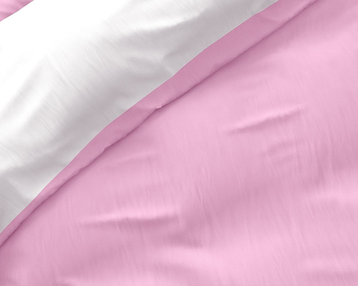 Dekbedovertrek Twin Face Roze/Wit