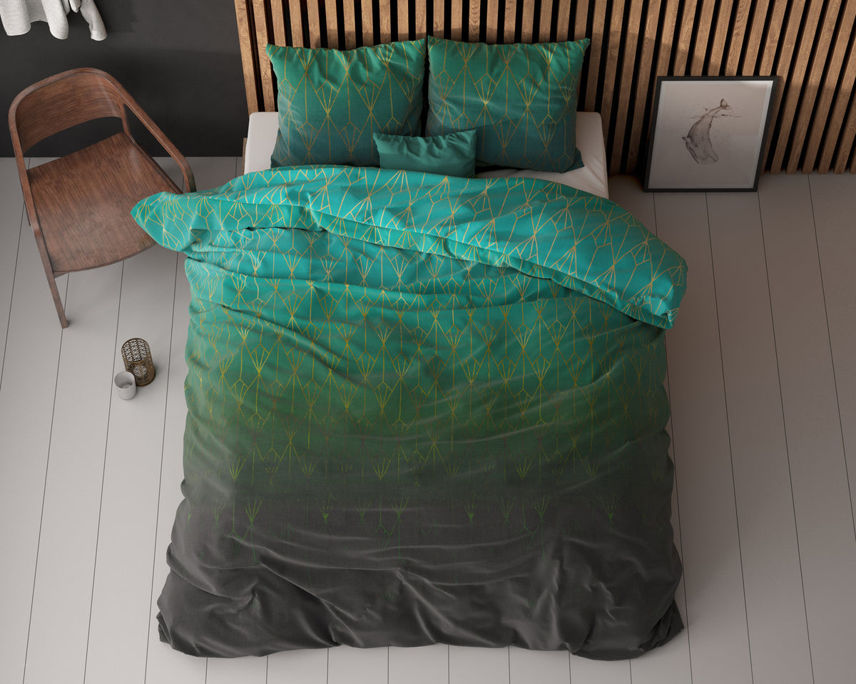 Dekbedovertrek Bowen Groen