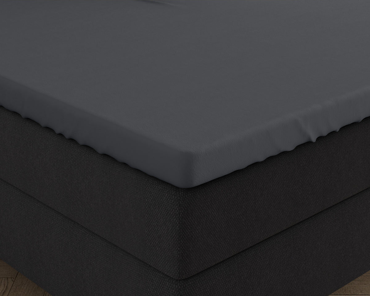 Dubbel Jersey 220 gr. Splittopper hoeslaken Antraciet