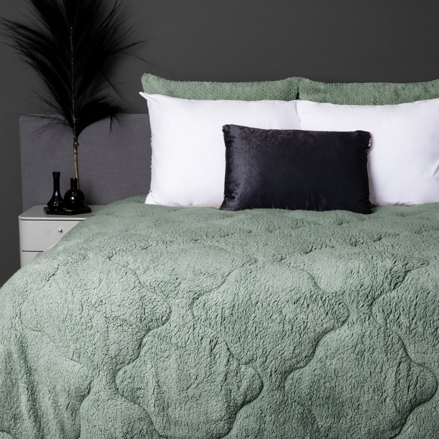 NordDream Teddy Dekbed - Groen
