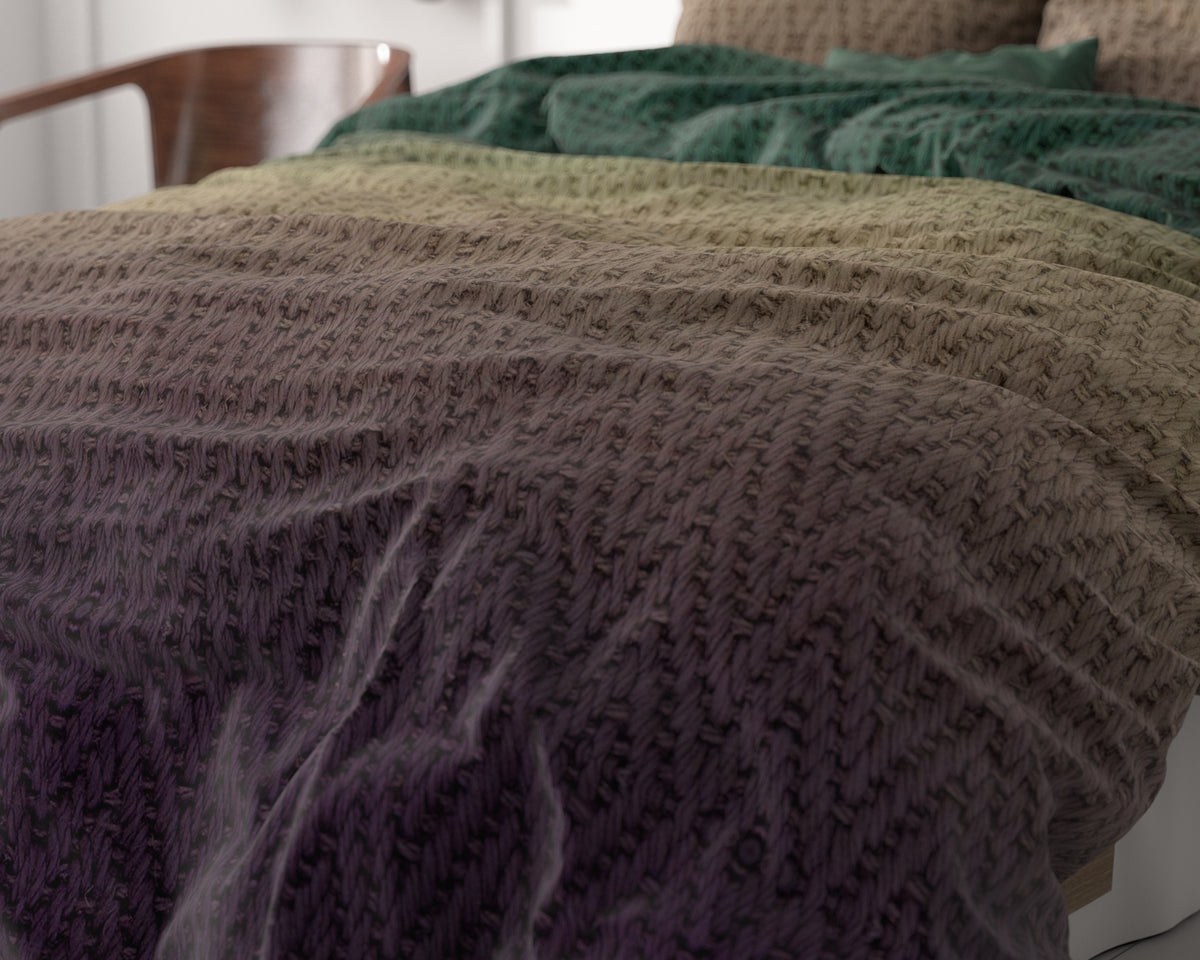 Dekbedovertrek Warm Knits Bruin