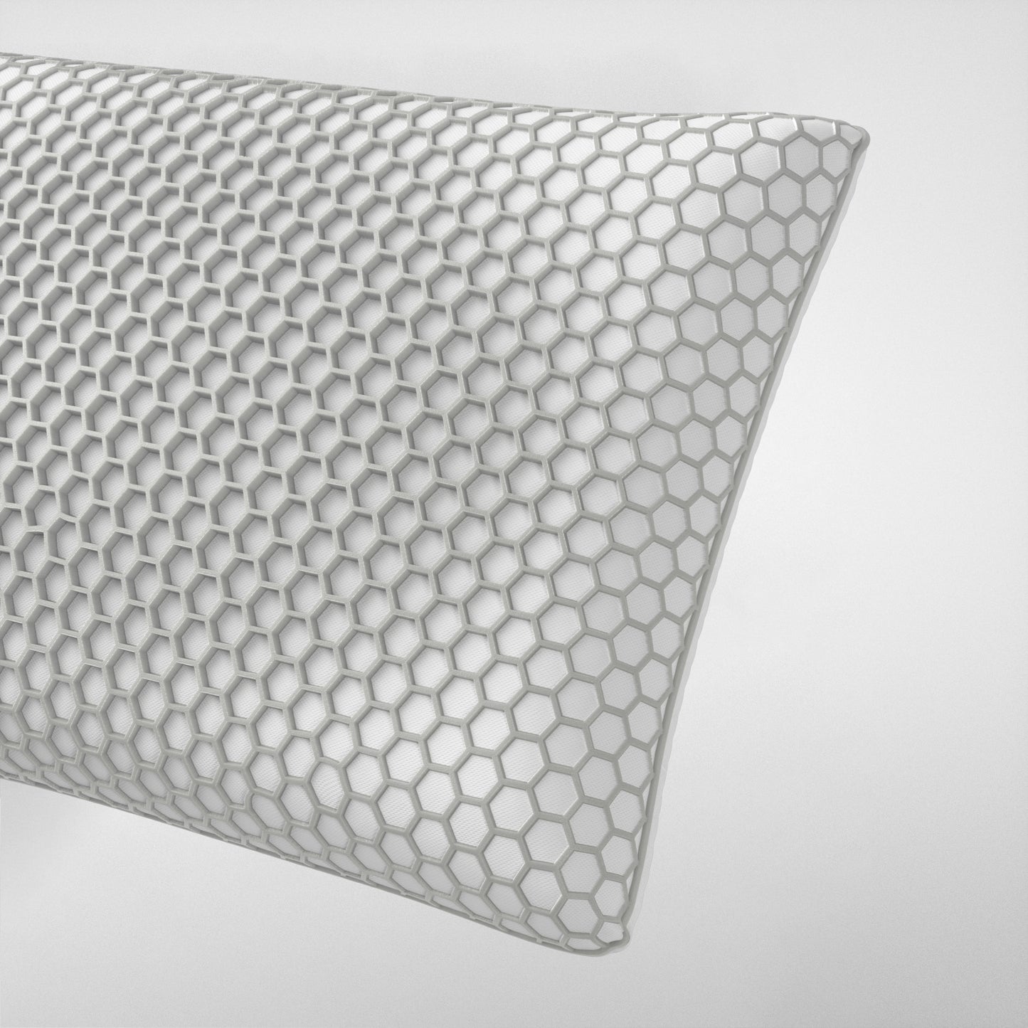 TPE Rebound Firm Core Pillow Grey 60 x 40 x 13