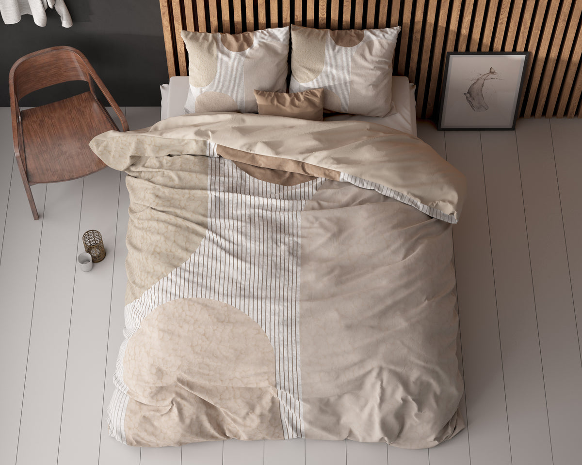 Dekbedovertrek Teddy Print Crème