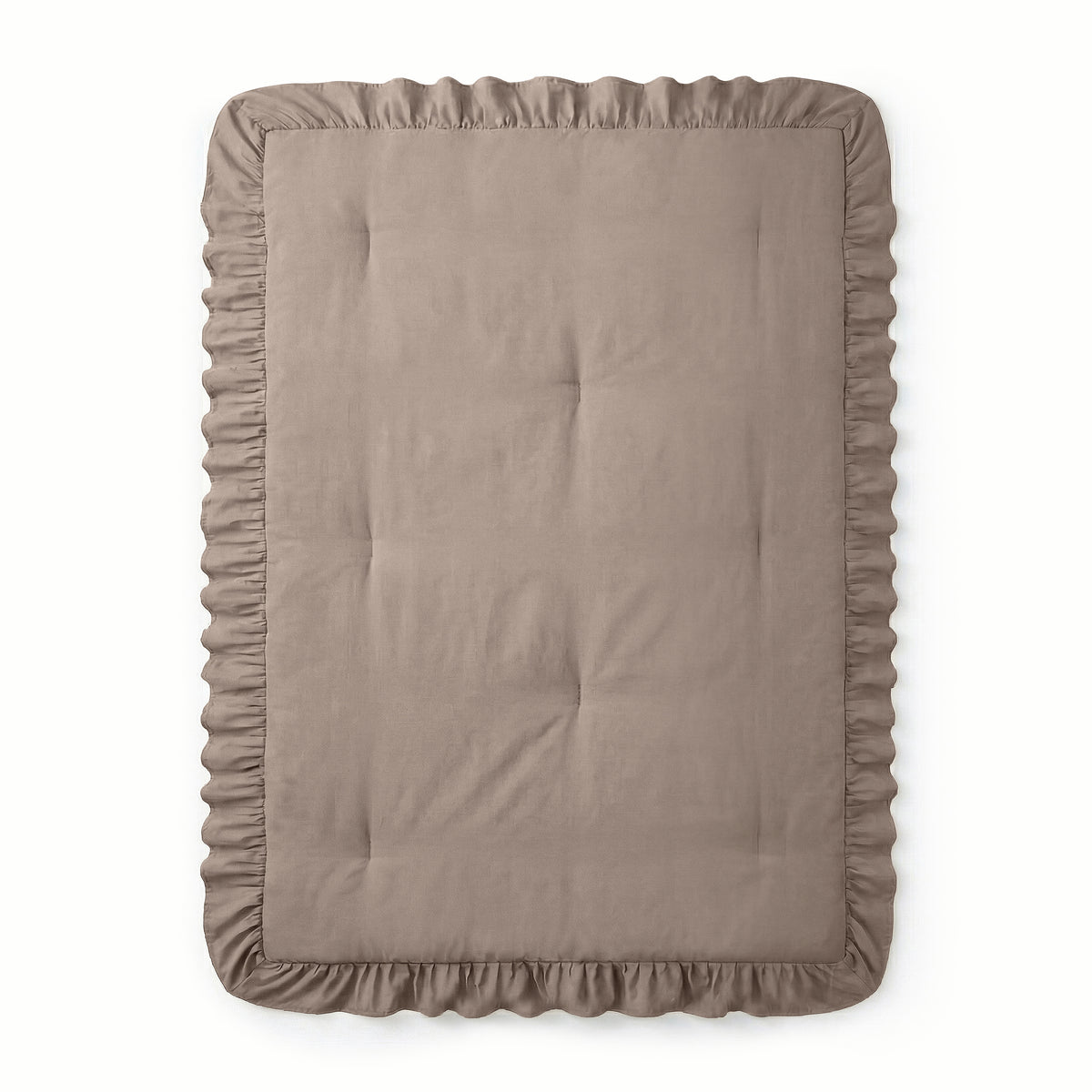 Dekbed Zonder Overtrek Ruffles Taupe – Wasbaar