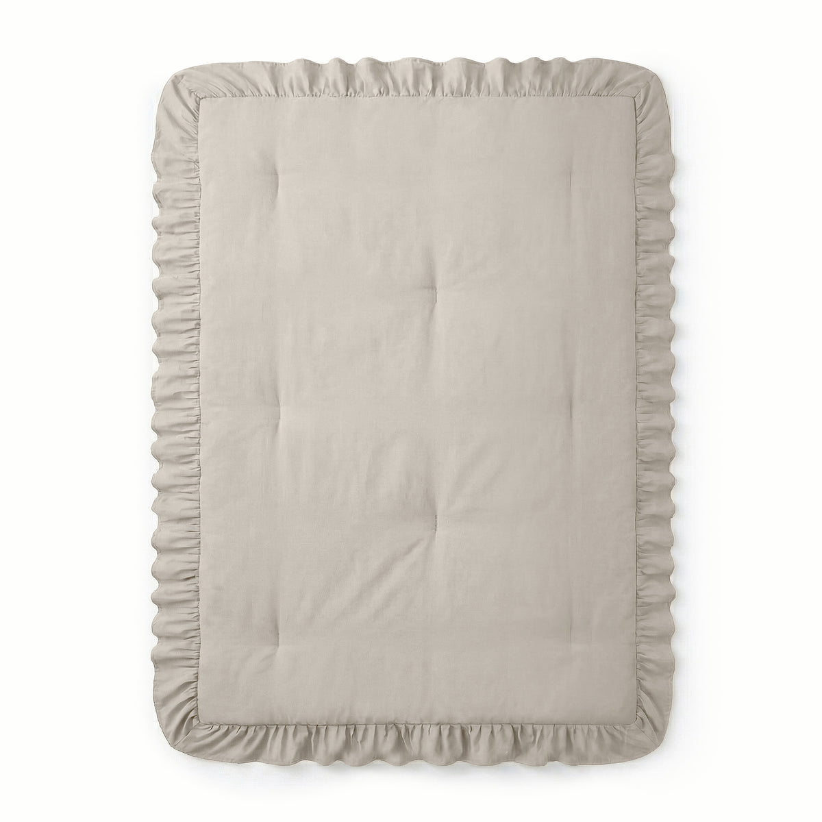 Dekbed Zonder Overtrek Ruffles Taupe/Grijs – Wasbaar