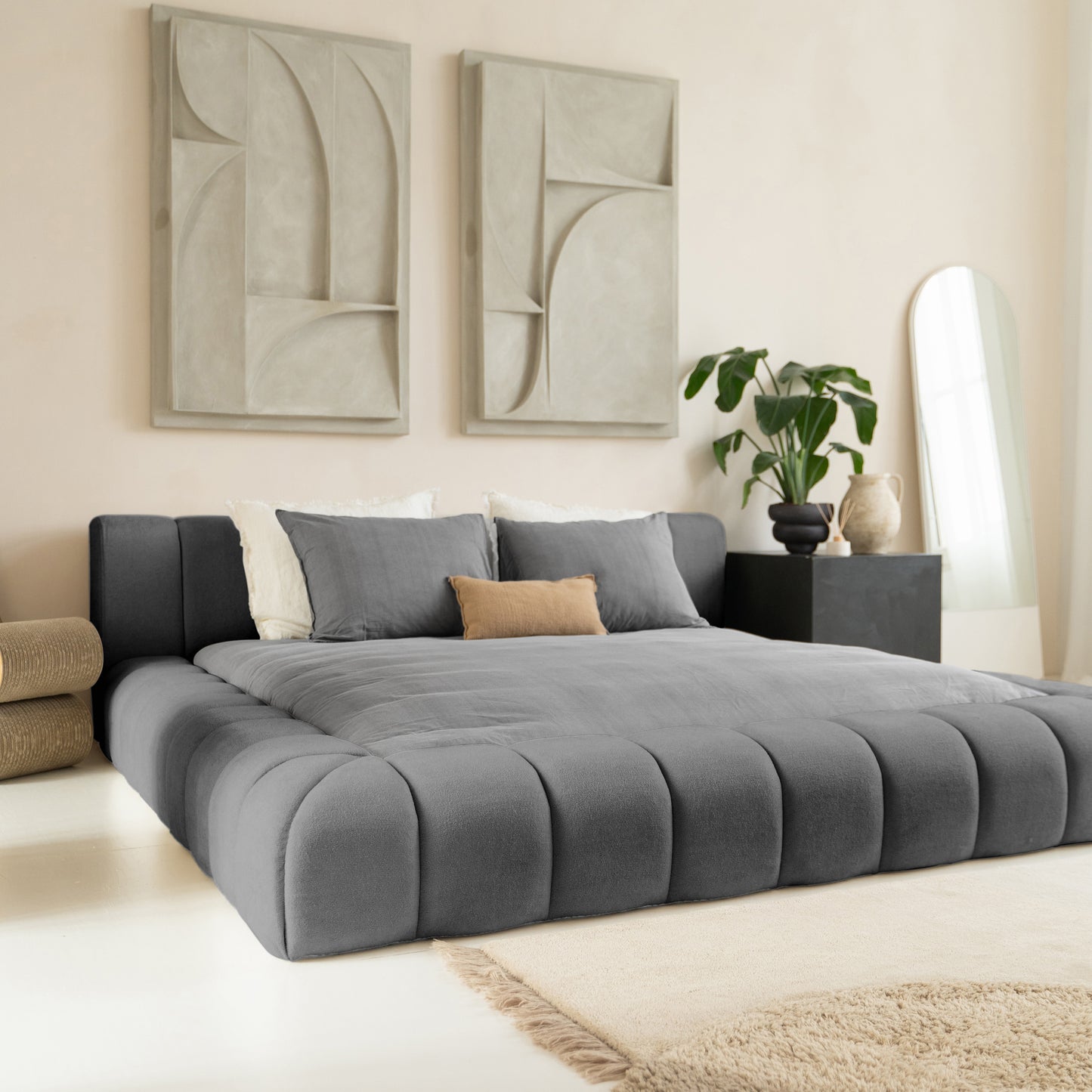 Designbed Adore Classic 160x200 Antraciet - Zonder Matras