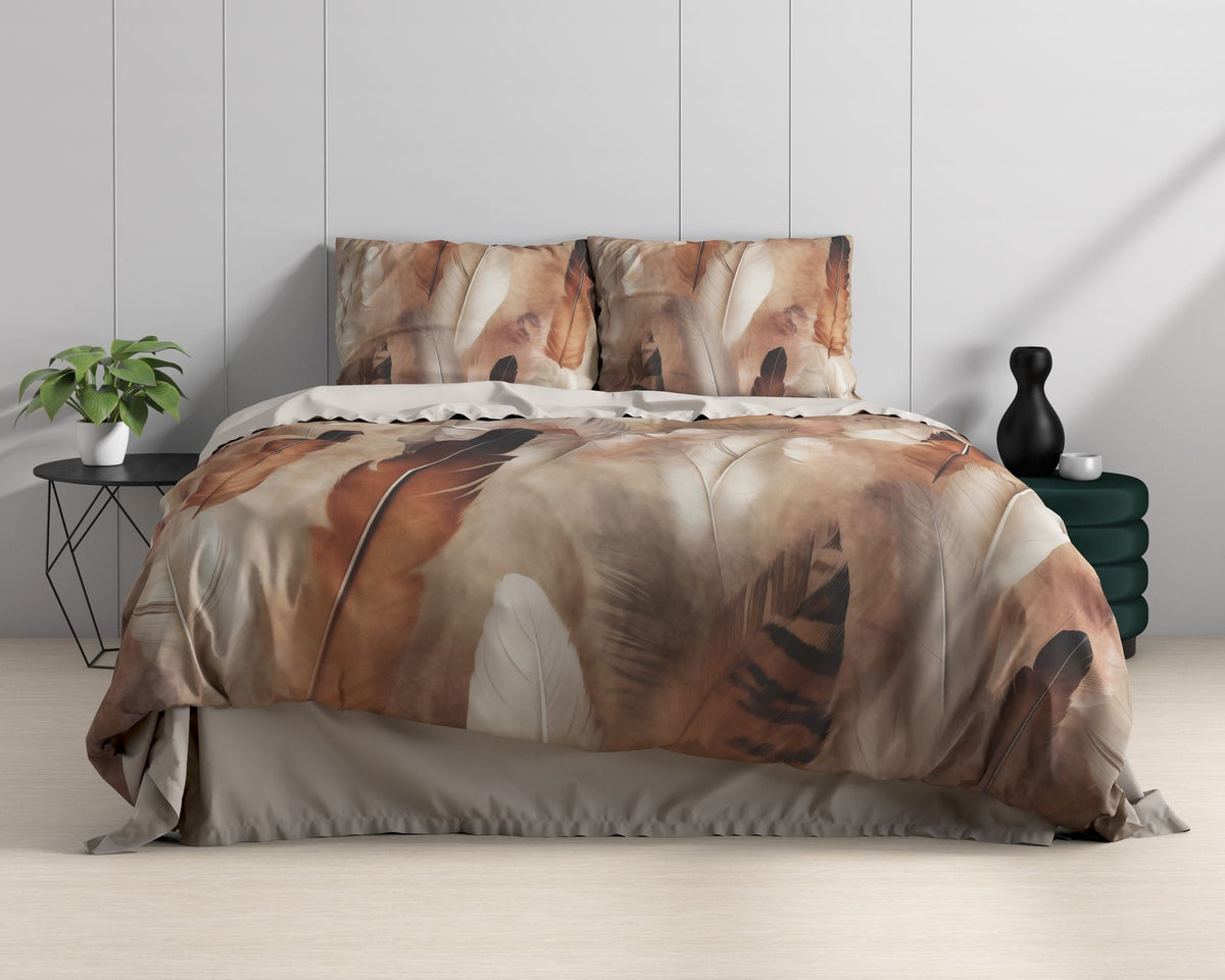 Dekbedovertrek Feathura Taupe