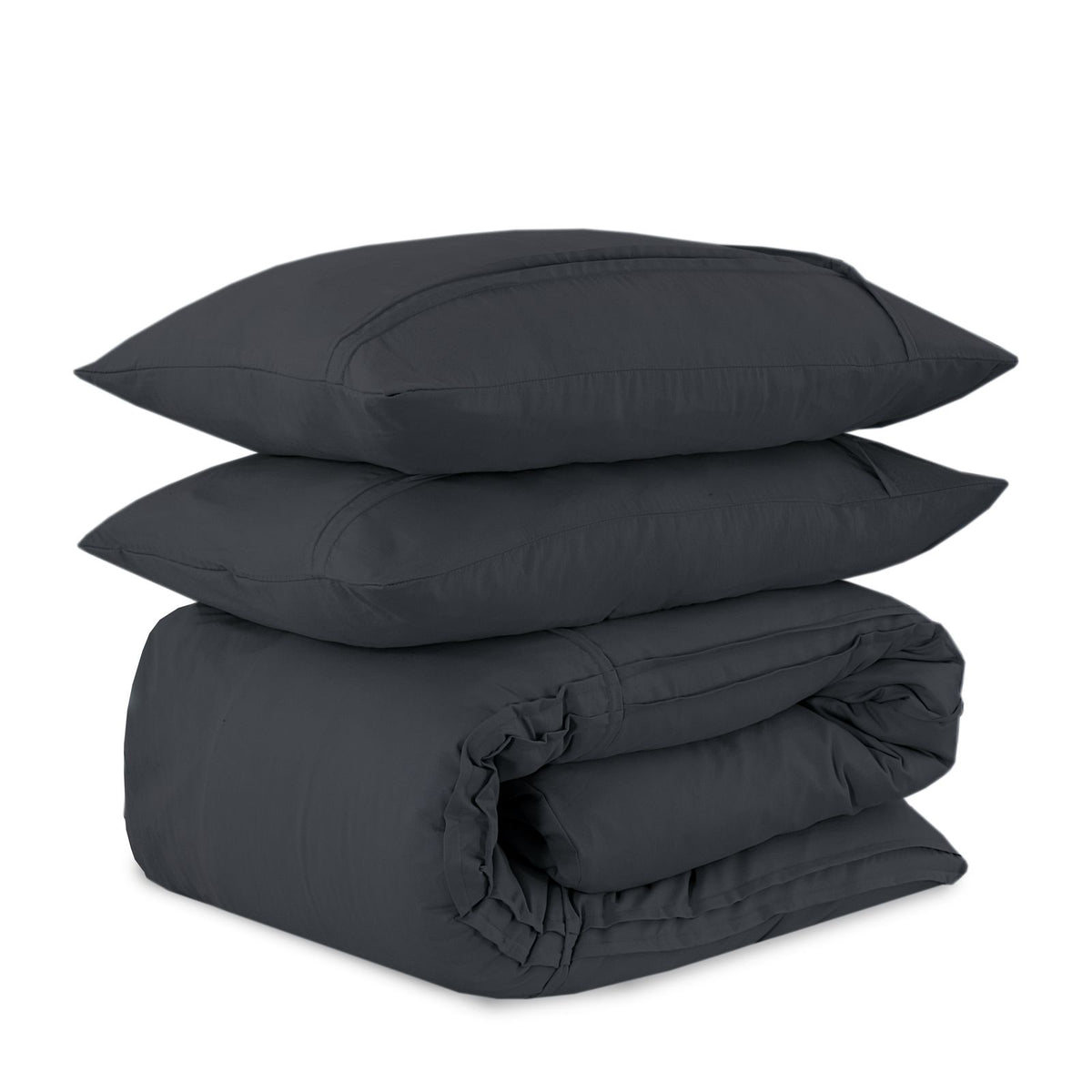 Dekbedovertrek Washed Tufted Antraciet