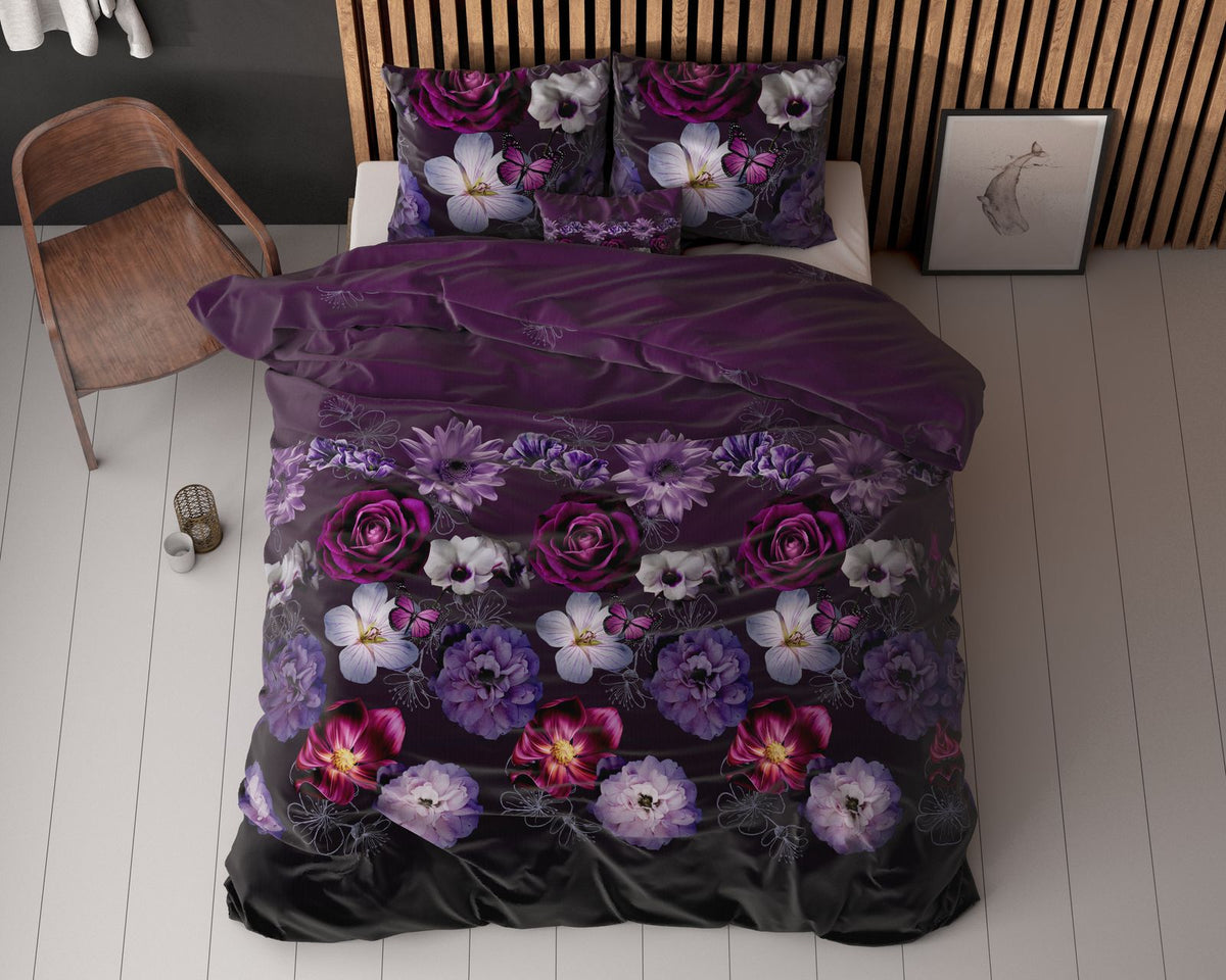 Dekbedovertrek Magic Flower Paars