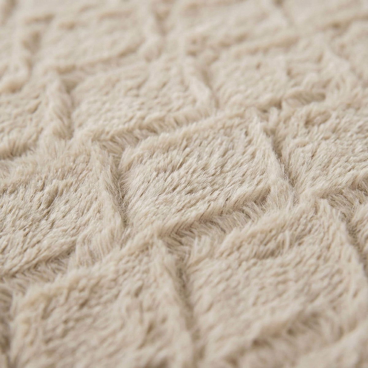 Dekbedovertrek Faux Fur Syon Taupe