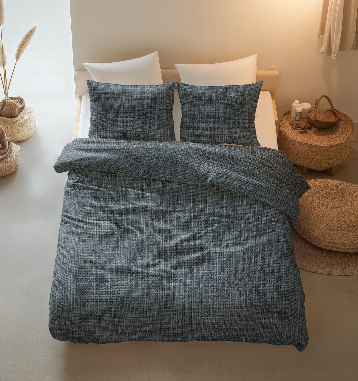 Dekbedovertrek Vintage Blauw