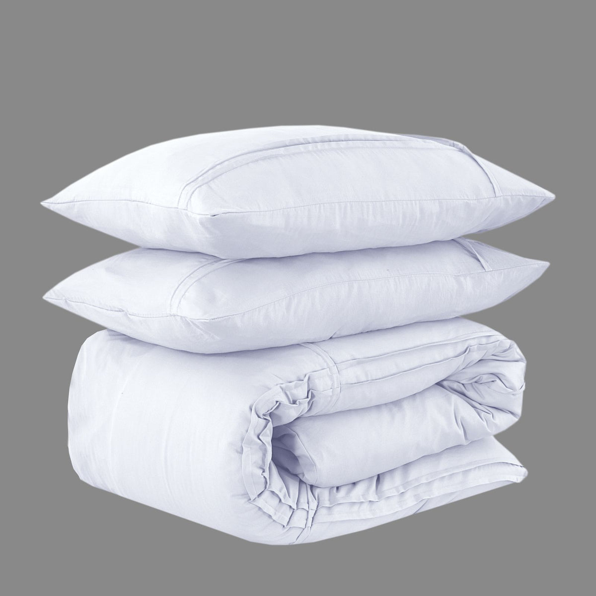 Dekbedovertrek Washed Tufted Wit