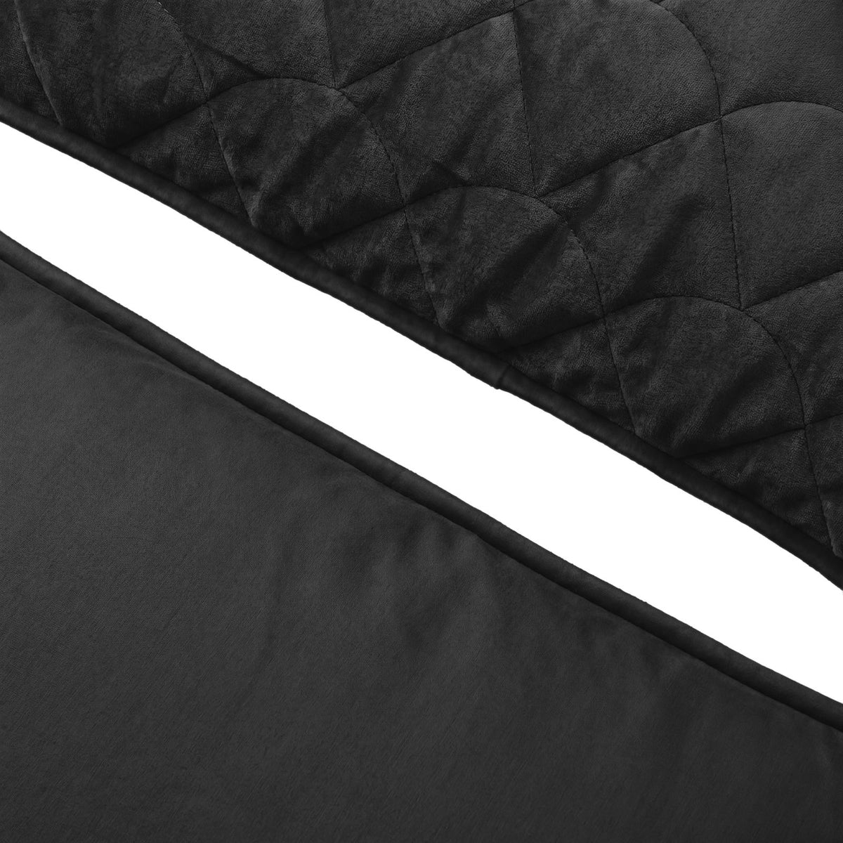 Lazy Dekbed Velvet Zwart Met Kussenslopen