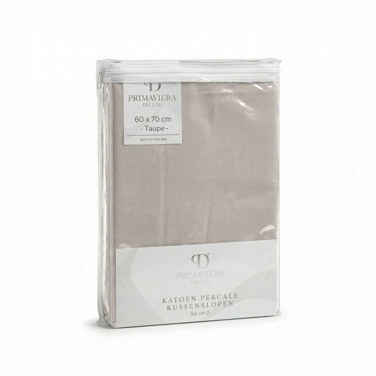 Lazy Kussensloop Percale 2Pack Taupe