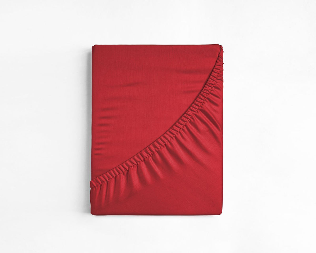 Katoenen Hoeslaken Rood