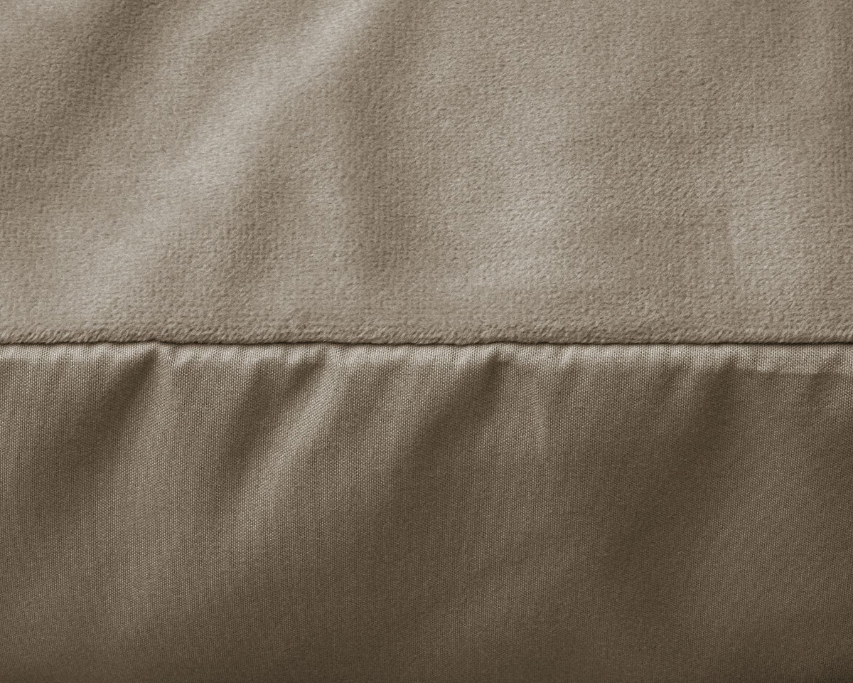 Velvet 2 in 1 kussenslopen Taupe