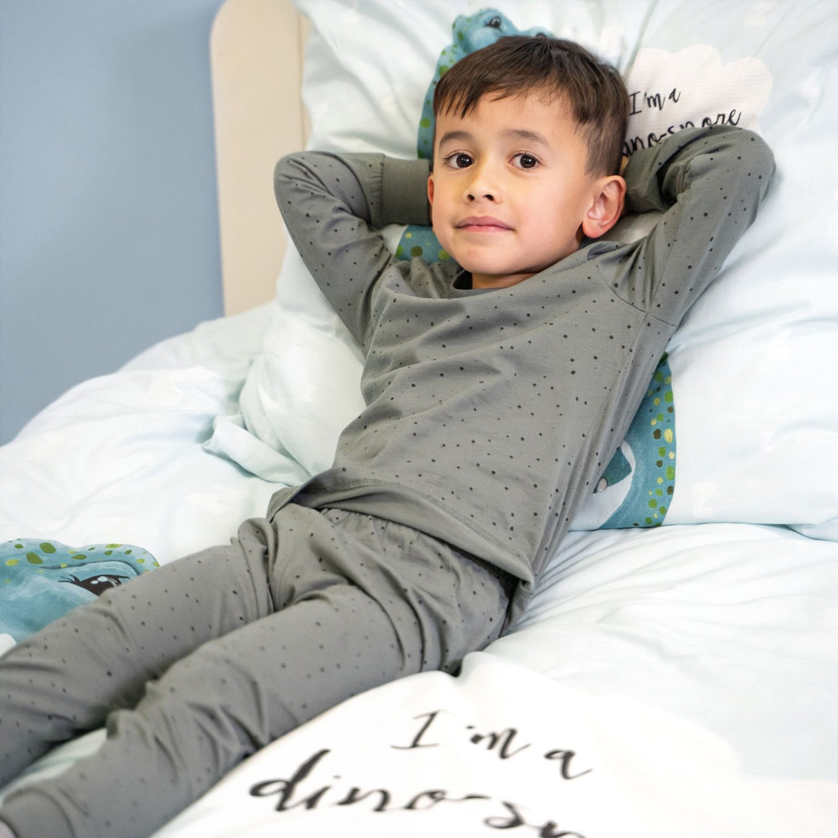 Dekbedovertrek I'm a Dino-Sore Blauw