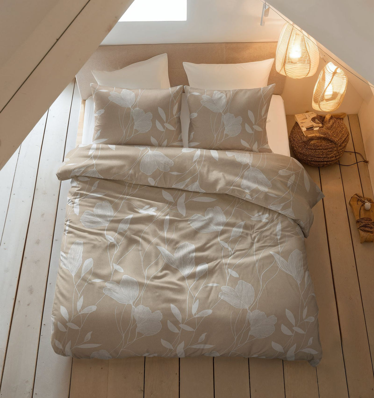 Dekbedovertrek Serenity Beige/Zand