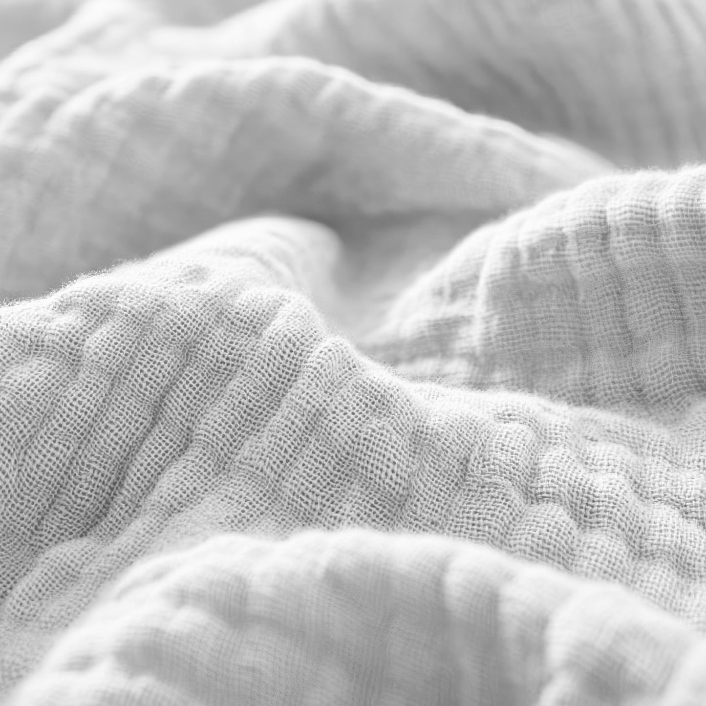 Hoeslaken Mousseline Wit 1+1 GRATIS