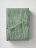 Hoeslaken Mousseline Groen 1+1 GRATIS