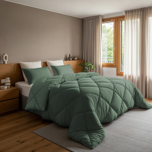 NordDream Dekbed Diamond Groen Met Kussenslopen 1+1 GRATIS