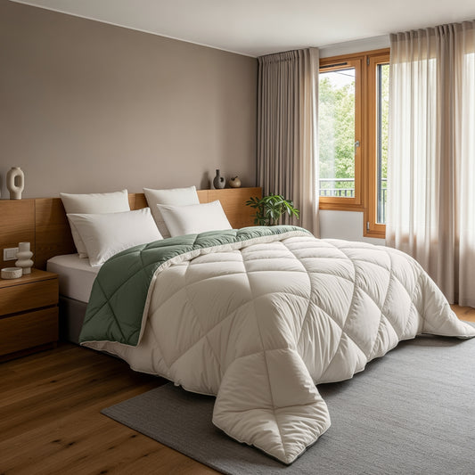 NordDream Dekbed Diamond Crème/Groen Met kussenslopen 1+1 GRATIS