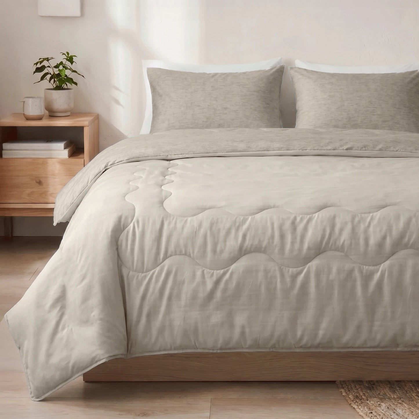 NordDream verkoelend dekbed Taupe nu 1+1 GRATIS