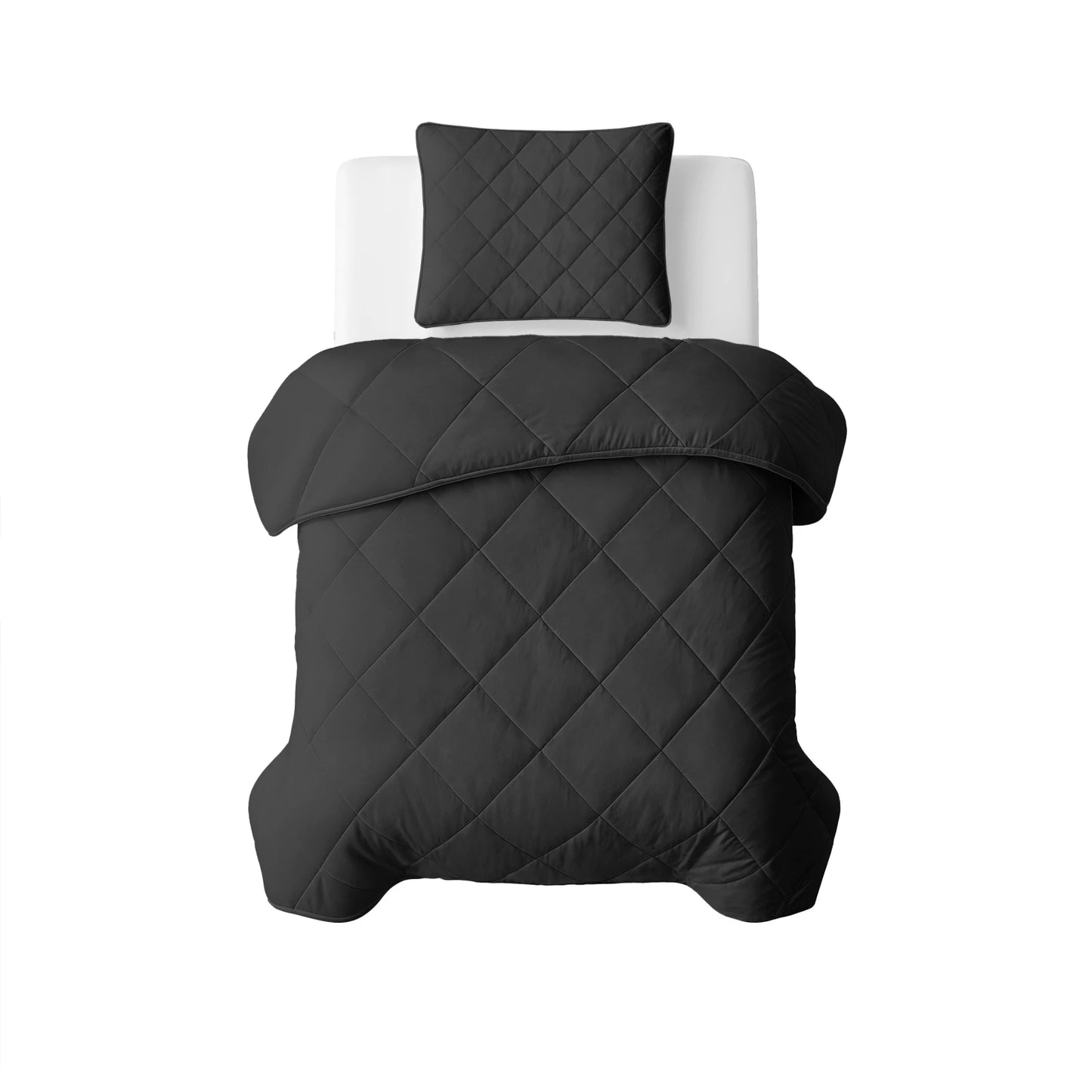 NordDream Dekbed United zwart met kussenslopen 1+1 GRATIS