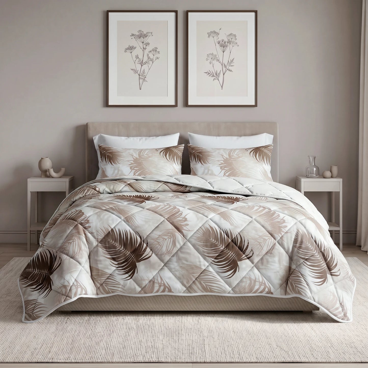 NordDream Dekbed Feathers Zand Met kussenslopen 1+1 GRATIS