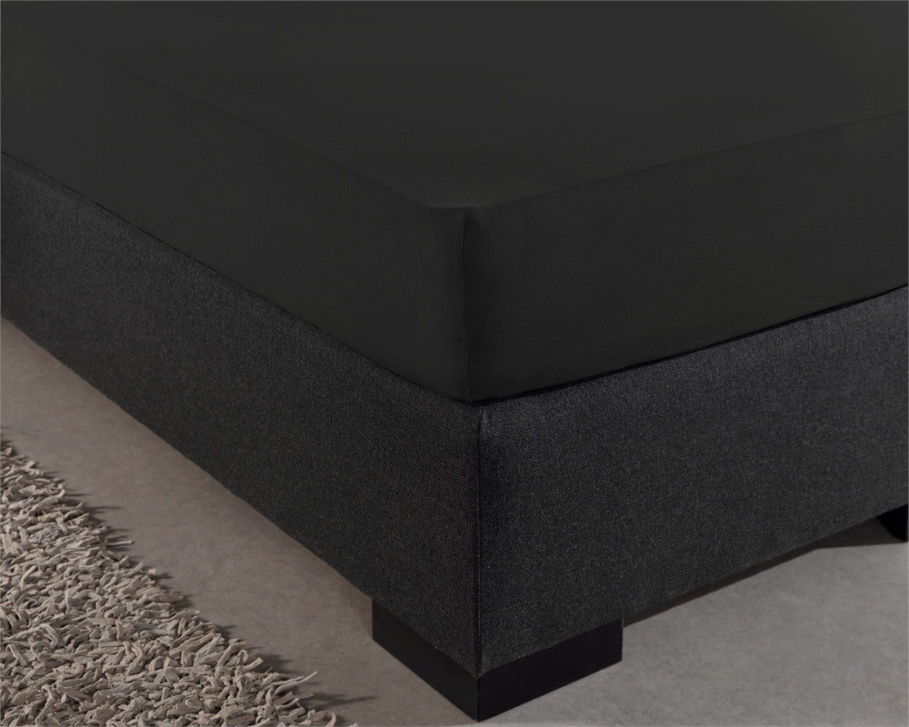 Dubbel Jersey 220 gr. Hoeslaken Zwart