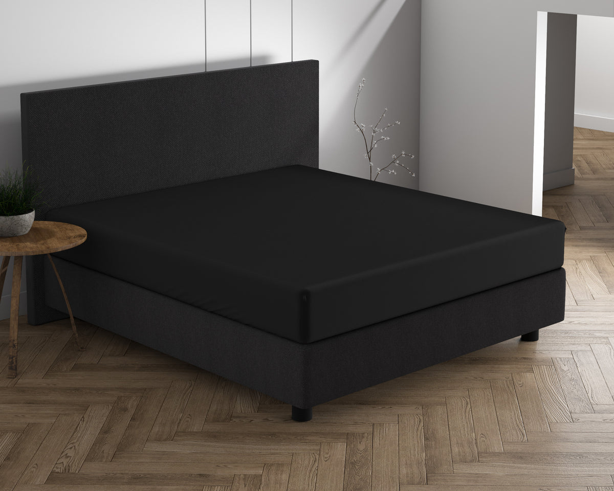 Dubbel Jersey 220 gr. Hoeslaken Zwart