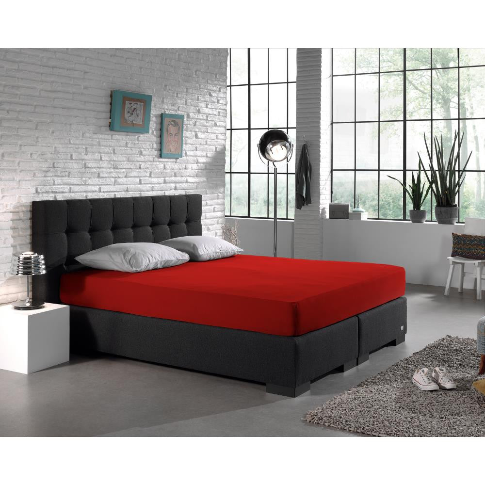 Dubbel Jersey 220 gr. Hoeslaken Rood