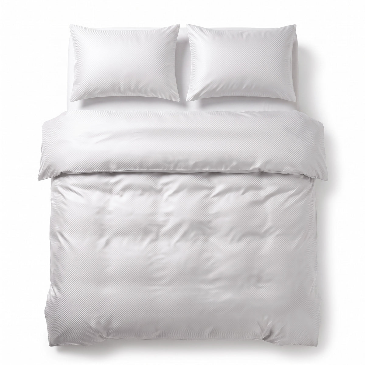 Dekbedovertrek Satin Point Wit