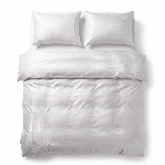 Dekbedovertrek Satin Point Wit