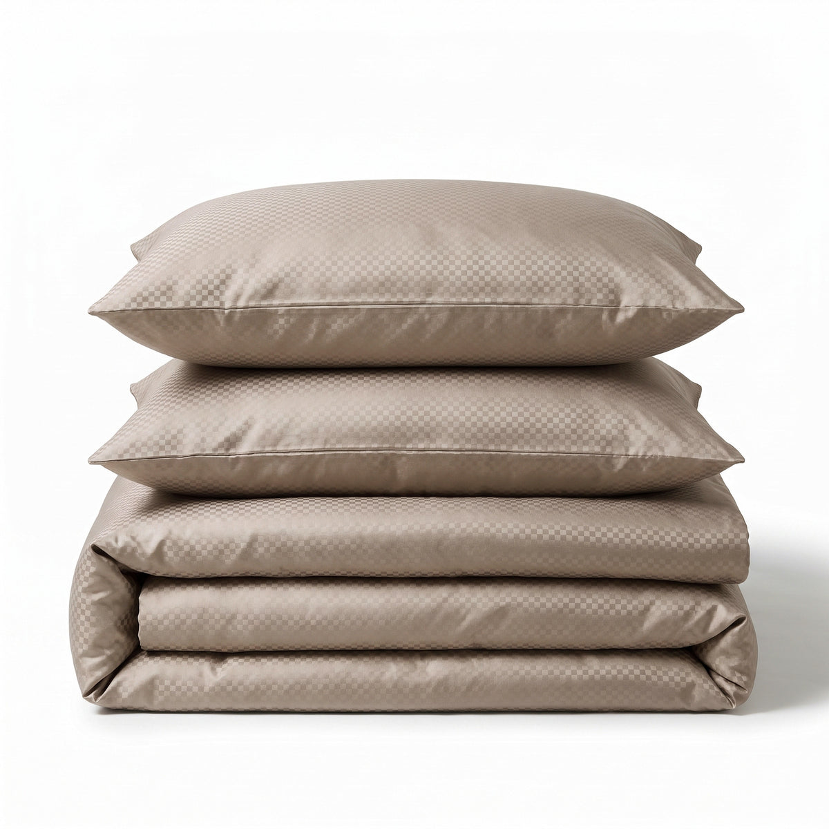 Dekbedovertrek Satin Point Taupe