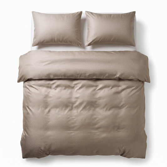 Dekbedovertrek Satin Point Taupe