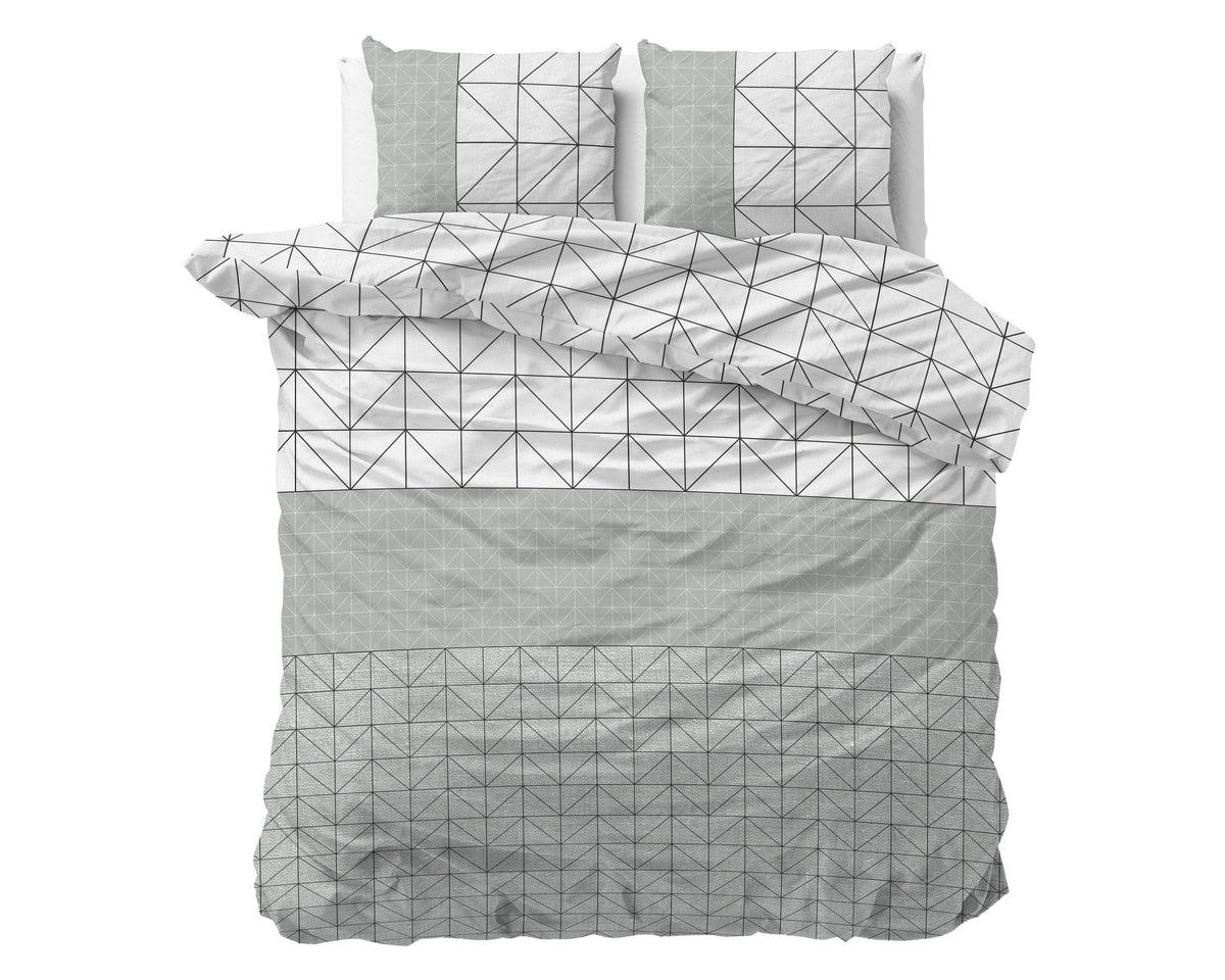 Dekbedovertrek Flanel Gino Grijs