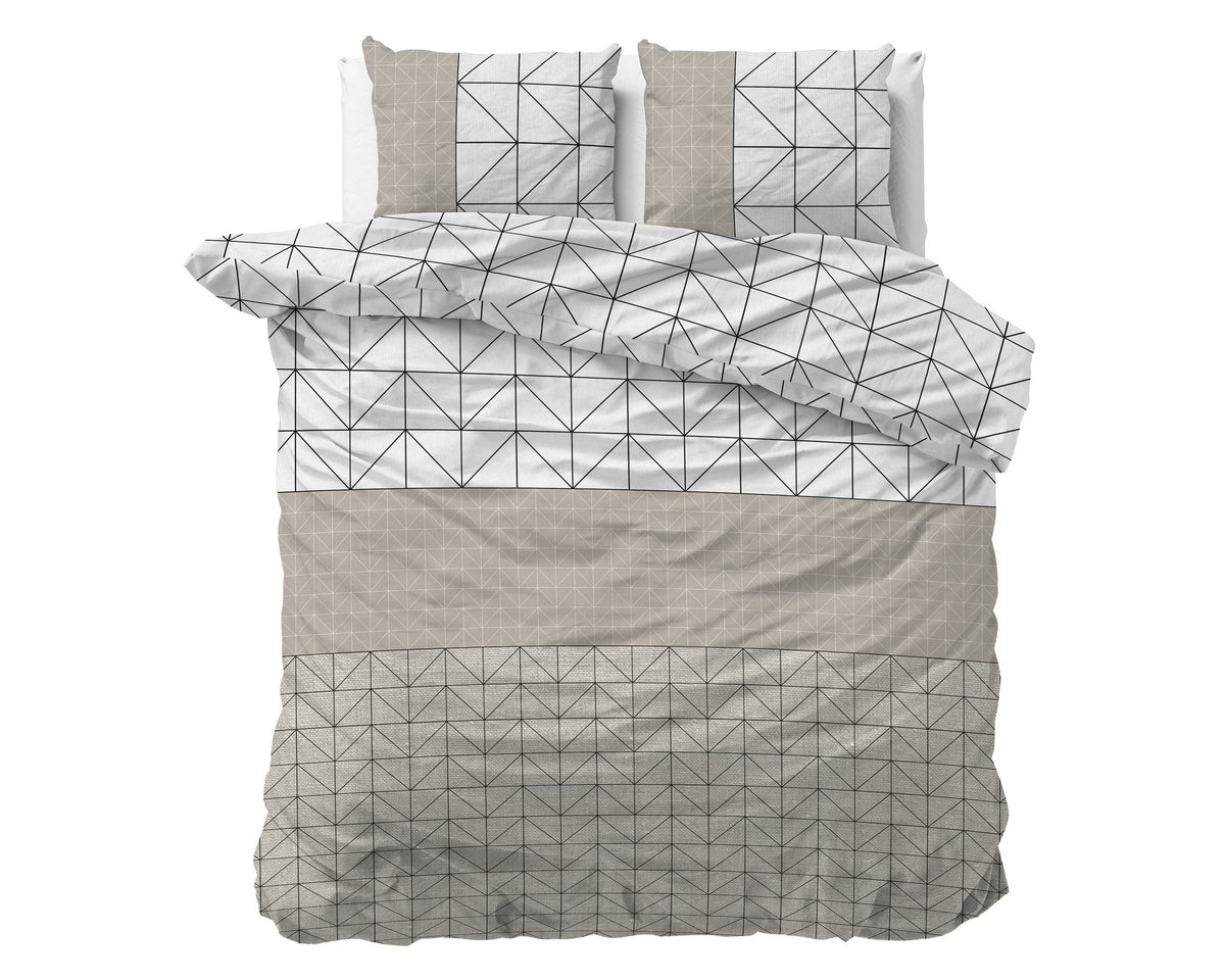 Dekbedovertrek Flanel Gino Taupe