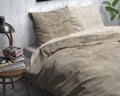 NordDream Povlak na přikrývku Flanel Washed Cotton Taupe