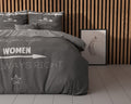 Dekbedovertrek Women Always Right Antraciet