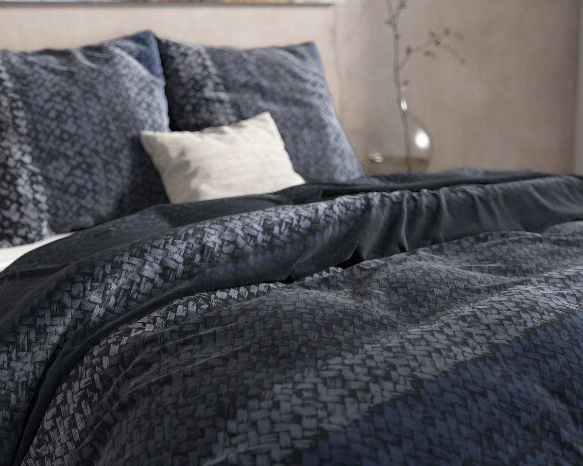 Dekbedovertrek DH Flanel Gradient Knits Blauw