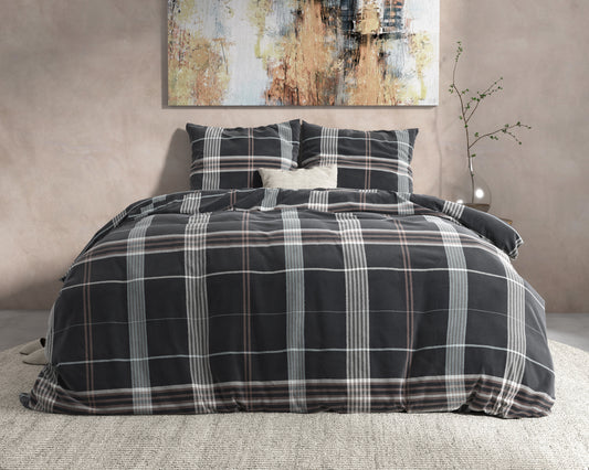 Dekbedovertrek DH Flanel Bruce Taupe