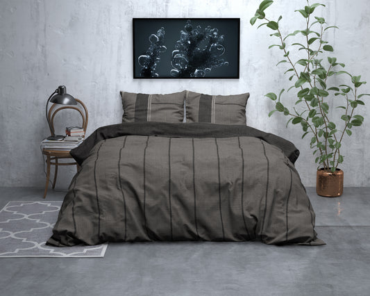 Dekbedovertrek Flanel Kees Taupe