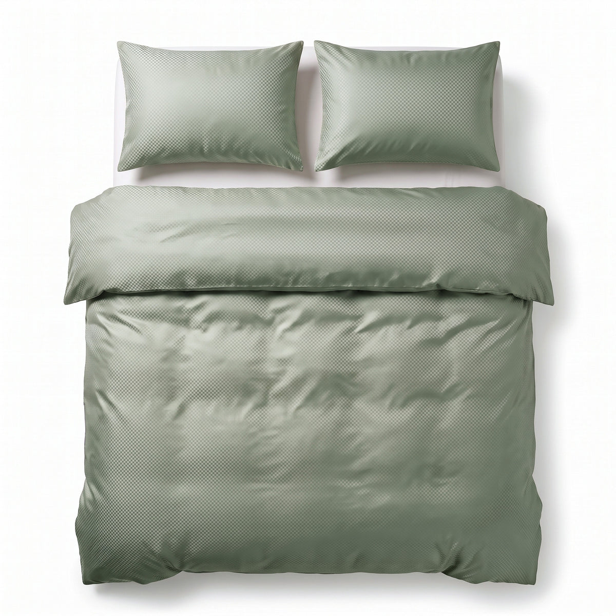 Dekbedovertrek Satin Point Groen