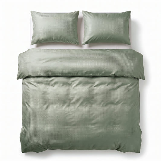Dekbedovertrek Satin Point Groen