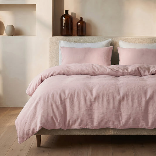 Dekbedovertrek Stone Washed Roze