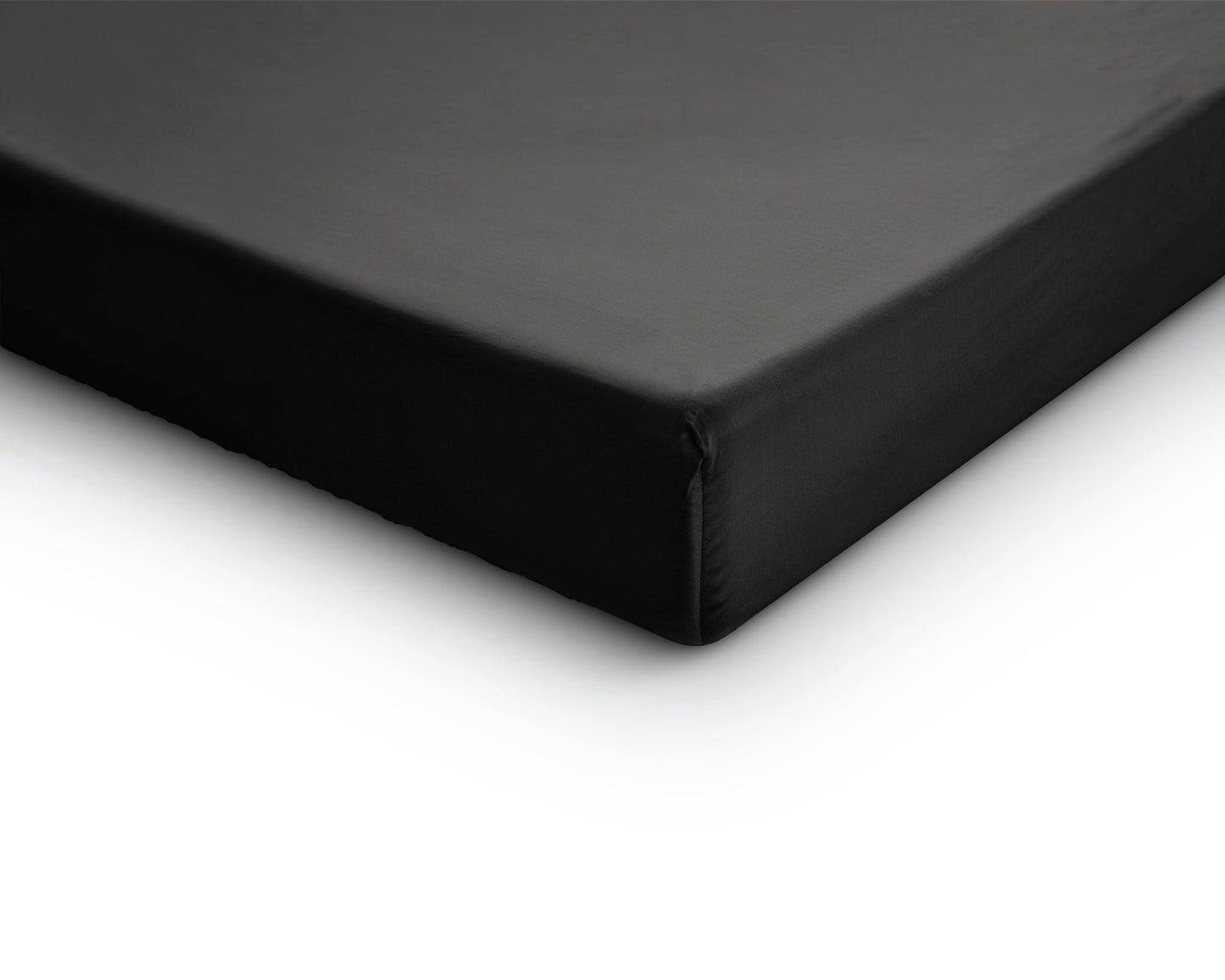 NordDream Satijnen Hoeslaken Zwart 1+1 GRATIS