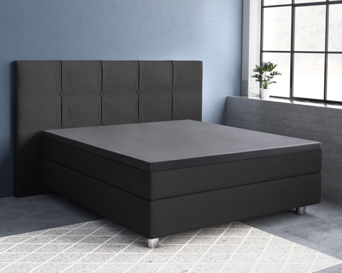 NordDream Cearșaf cu elastic din satin pentru topper Antracit