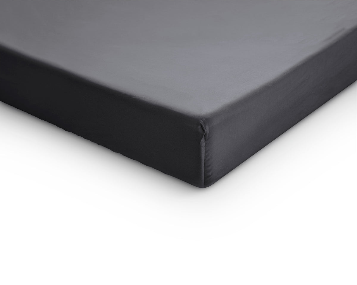 NordDream Cearșaf cu elastic din satin pentru topper Antracit