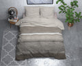 Dekbedovertrek Flanel Stone Stripe Taupe